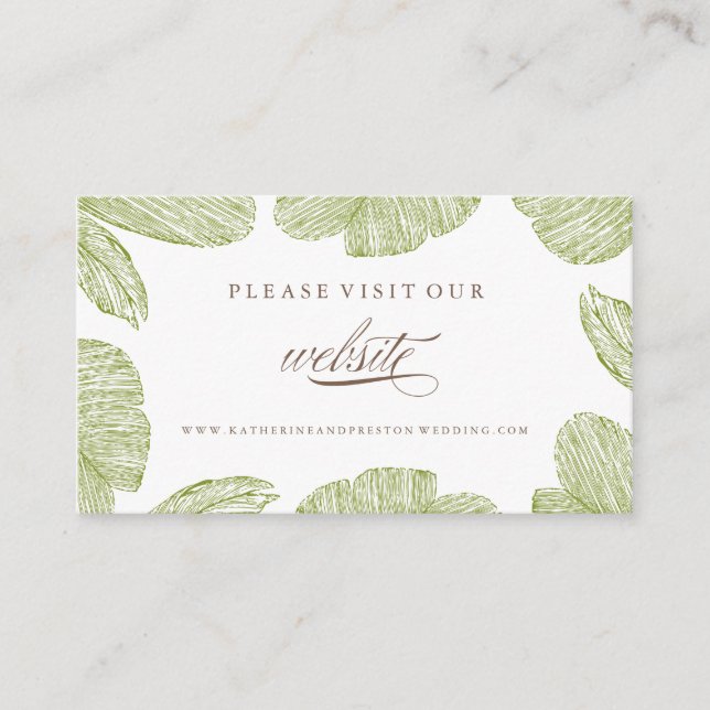 Inserção do Site de Casamento de Destino da Palma  (Frente)