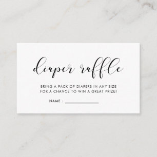 Inserção elegante & simples do raffle da fralda 