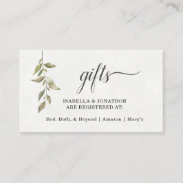 Inserção no Registro de Presentes em Aquarela / En