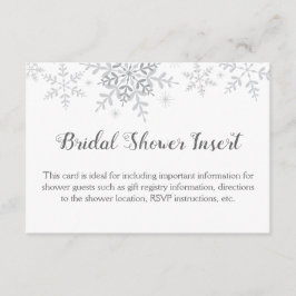 Inserção para Chá de Noiva Flocos de Neve no Inver