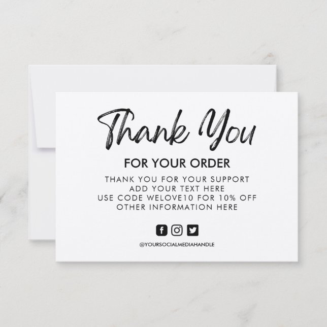 Inserção Personalizada de Mídia Kraft Vintage (Frente)