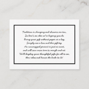 Inserção + tag de chá preto simples