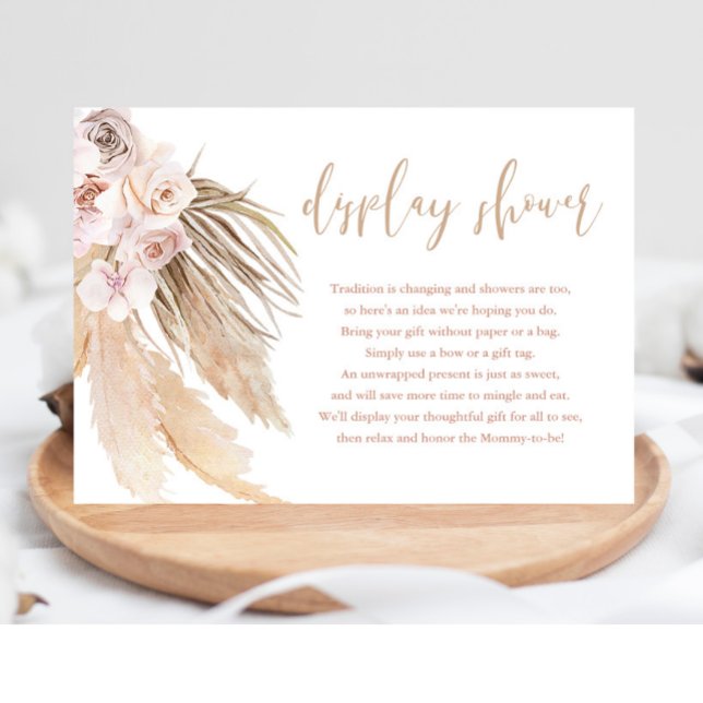 Inserções de chá de boho boêmico da grama Pampas (Criador carregado)