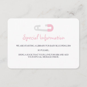 Inserções de Informações do Pinguim Rosa Bebê