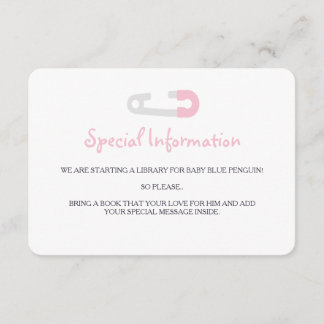 Inserções de Informações do Pinguim Rosa Bebê