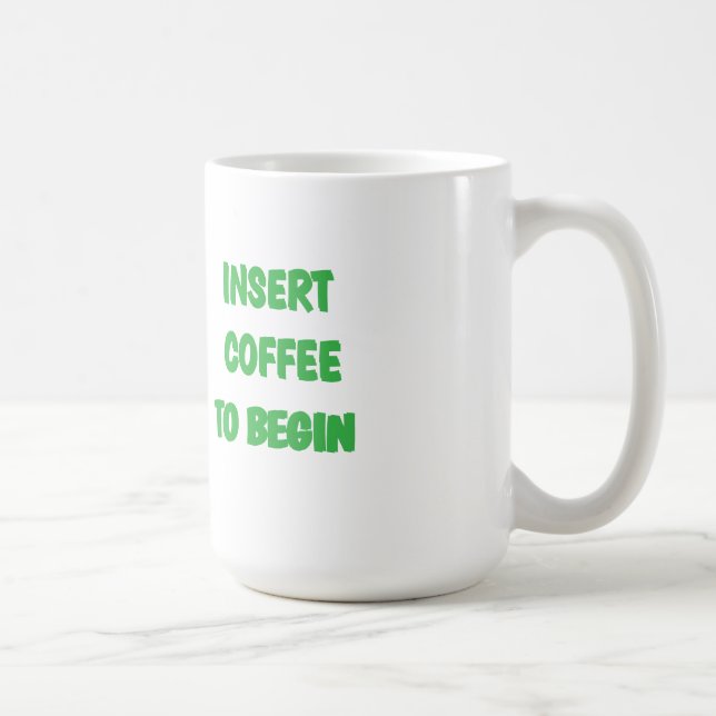 Inserir café para Começar caneca de café (Direita)