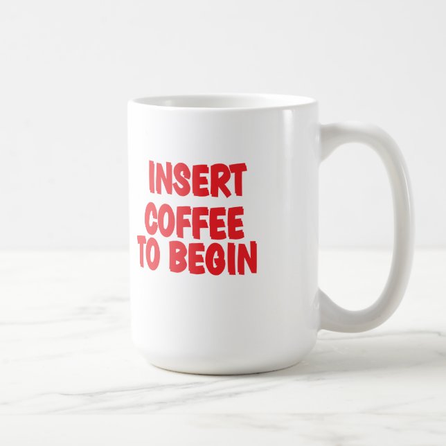 Inserir café para Começar caneca de café (Direita)