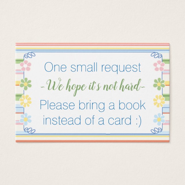 Inserir Cartão/Personalizar com "Picnic" de Livro  (Frente)