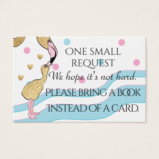 Inserir Cartão/Personalizar do "Flamingo Mãe" de " (Frente)