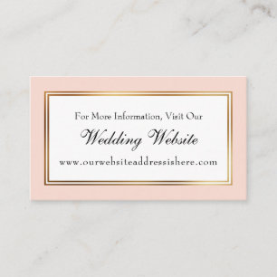 Inserir Cartões do Site de Casamento Blush de Bord
