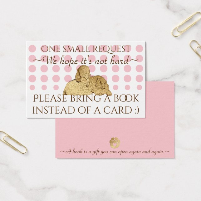 Inserir placa de trazerABook Elefante Dourado rosa (Escritótio)