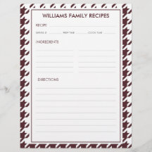 Inserir Receita Nome da Família Xadrez 