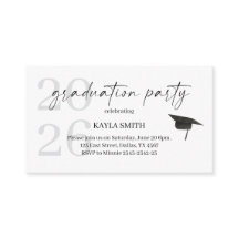 Inserto de Convite de Festa de Formatura Moderna