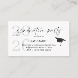 Inserto de Convite de Festa de Formatura Moderna