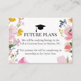 Inserto de Convite de Planos Futuros de Formatura