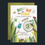 Inseto Aniversário Convite Insetos Insetos Escutas<br><div class="desc">Europeia: Um jeito perfeito de convidar seus convidados para a festa de aniversário do seu filho! Insetos/tema de insetos.</div>