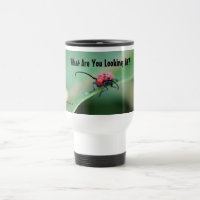 Inseto com a natureza da atitude Caneca de viagem 