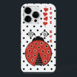 Inseto de amor Ladybug Tough Capa de telefone<br><div class="desc">Esta capa de telefone de Ladybug fofa protegerá seu telefone em estilo. Flores de rabisco desenhadas à mão cobrir a joaninha,  desenhadas à mão. Brilhante/brilhante e com impressão vibrante.</div>