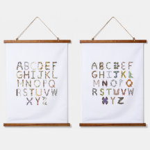 Inseto Nursery Alphabet Decor - Crianças Bonitas N