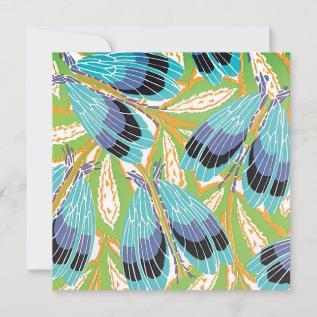 Insetos de Insetos do Jardim de Pochoir, Arte Vint (Frente)