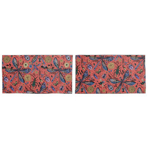 Insetos de porta em vermelho-coral