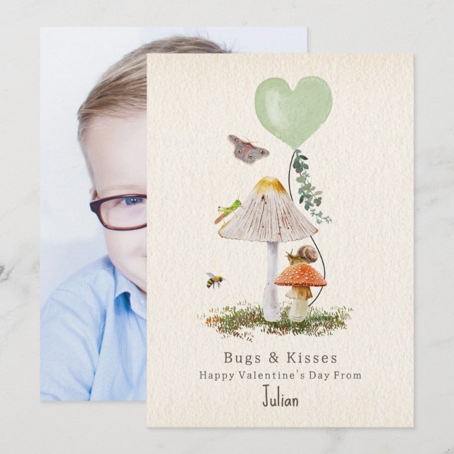 Insetos e Beijos Foto do Namorados do Cogumelo de  (Frente/Verso)