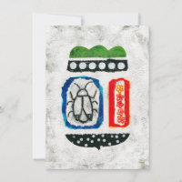 Insetos São Cartão De Saudação Bonito - Abstrato A