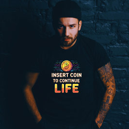 Insira a moeda para continuar a vida dos jogos ret