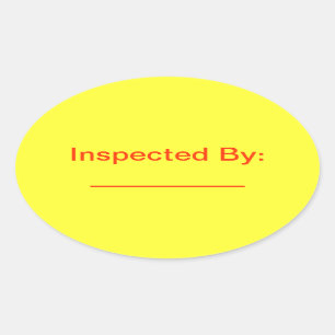 Inspecionado pela etiqueta oval