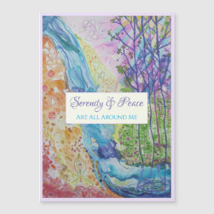 Inspiração Cita Zen Placa Magnética Universo