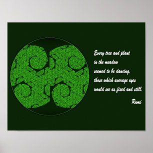 Inspiração de Art. Árvore Mandala do poster das