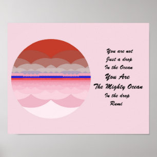 Inspiração de Art. Oceano Mandala do poster das