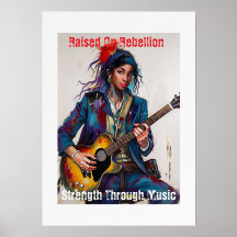Inspiração de Arte Guitarrista Personalizada para