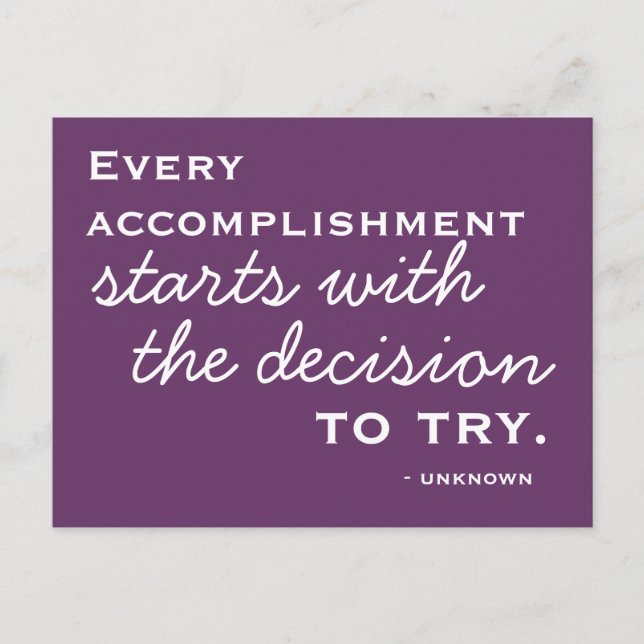 Inspiração de felicidade - Cartão postal motivacio (Frente)