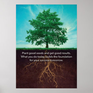 Inspiração em árvore - Poster de motivação pa