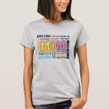 Inspiração Eu amo Camiseta presente Mãe Incrível