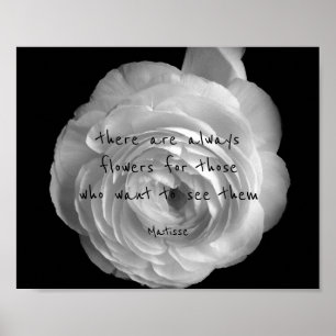 inspiração Matisse cita poster flores