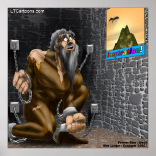 Inspiração - Poster de Cartoon de Motivação Engraç