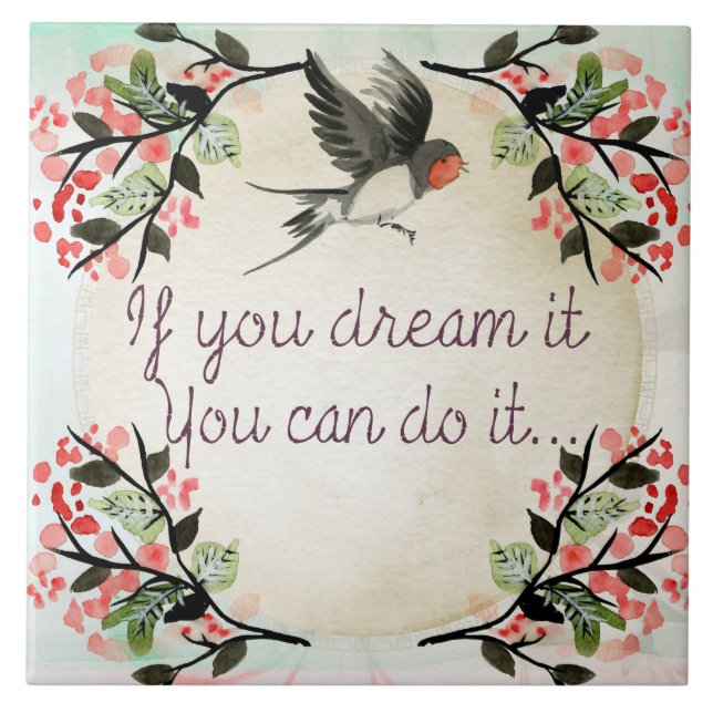 Inspiração Se Você Sonha Com Aquarela (Frente)