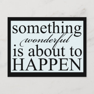 Inspirado algo cartão maravilhoso