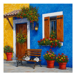 Inspirado em Veneza – Impressão de Poster Colorido