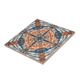 Inspirado turco: Marinho texturizado e Terracotta