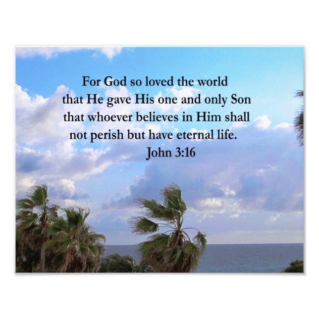 INSPIRANDO JOHN 3:16 FOTO (Frente)