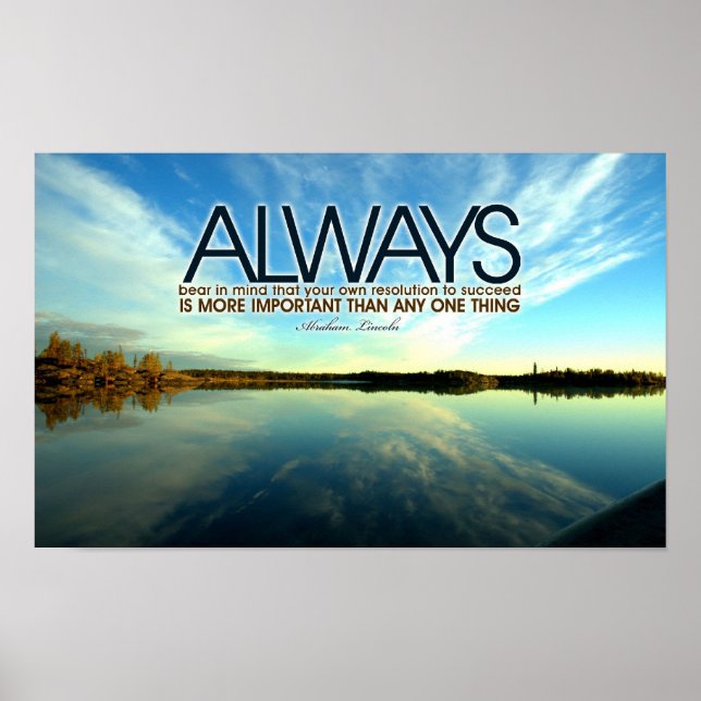 Inspiration Abraham Lincoln Poster (Frente)