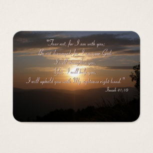 Inspirational - Isaiah 41;10 - Chubby B. Card
