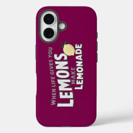 Inspirational Life Lemons Lemonade Tough Phone Cas