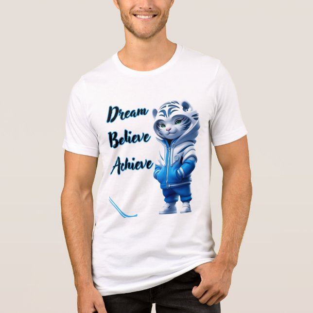  Inspirational Quote Tee for Men & Women, Casual  (Frente)