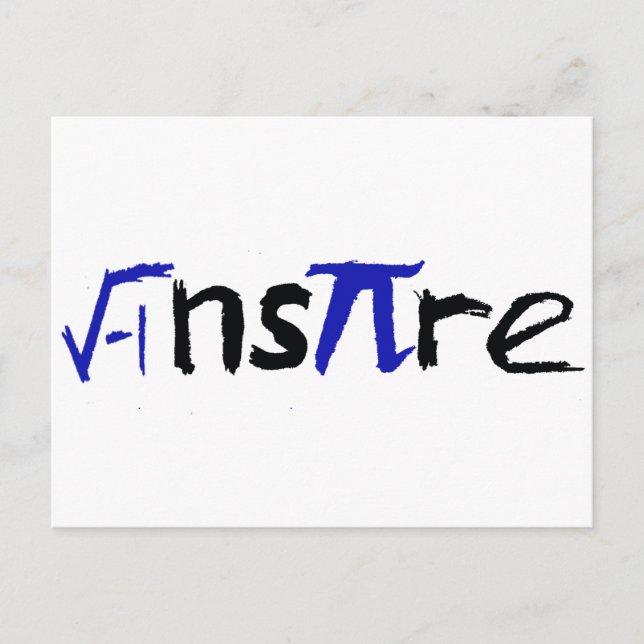 Inspire Cartões postais de matemática (Frente)