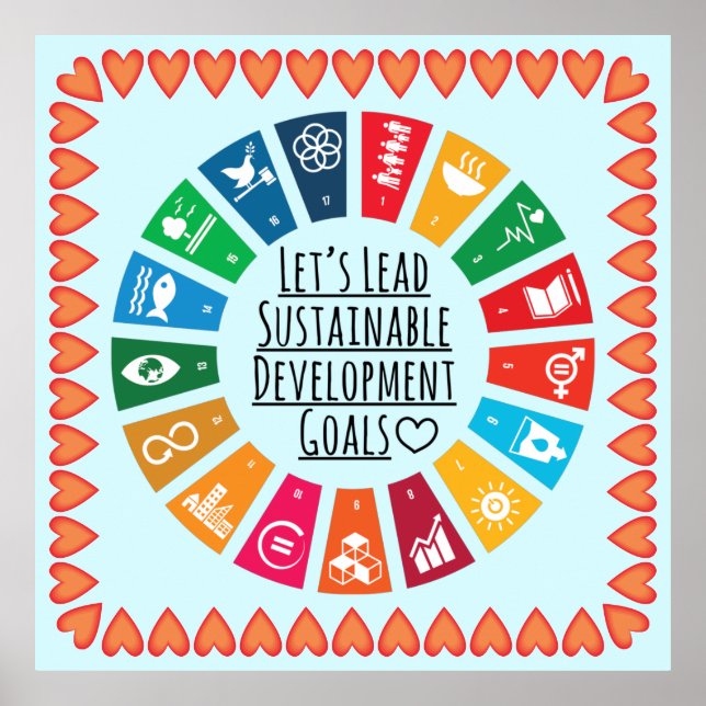 Inspire Change & Sustainability Goals Poster Art (Frente)