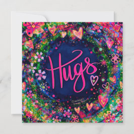 Inspirivência bonito ao quadrado plano de abraços